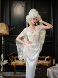 Sheath Column Sweetheart White Lace Flower Wedding Dress With Shawl