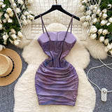 Lace  Slim Fit Tie-Dye Effect Dress