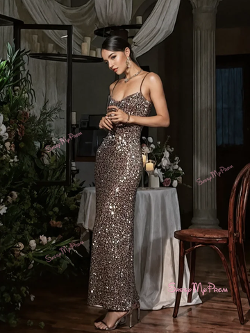 Sheer Neck Sheath Column Sparkle Sequin Party Dress Sassymyprom Sheer Neck Sheath Column Sparkle Sequin Party Dress Sassymyprom