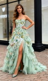 Sequin Silver One Shoulder Trumpet Mermaid Prom Dress With Shawl