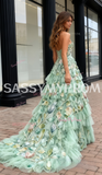Sequin Silver One Shoulder Trumpet Mermaid Prom Dress With Shawl