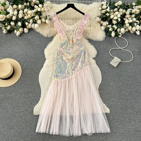 pink tulle overlay dress Avant Garde Tulle Overlay