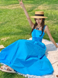 Summer Comfortable Blue Maxi Dress