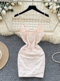 Lace Short Mini Pink Summer Dress