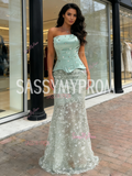 Beading Sweetheart Trumpet Mermaid Green Sequin Prom Dress