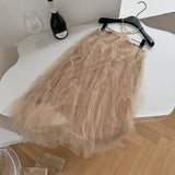 Multi-Layered Tulle Elegant Apricot Dress