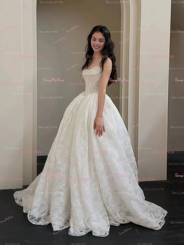 ruched sweetheart wedding dress White Sweetheart Chiffon Long Engagement Dress with Slit