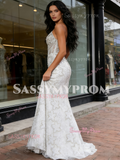 Trumpet Mermaid Tulle Sweetheart Sparkle Prom Dress