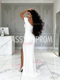 Sweetheart Satin Trumpet Mermaid Off The Shoulder With Slit