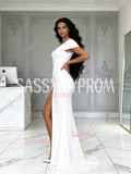 Sweetheart Satin Trumpet Mermaid Off The Shoulder With Slit