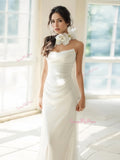 Trumpet Mermaid Shawl Chiffon Sweetheart Wedding Dress