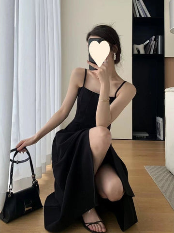 Black Flare Plain Chic Classy One Piece Dress Sassymyprom Black Flare Plain Chic Classy One Piece Dress Sassymyprom