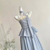 Rose Decor Asymmetrical Print Summer Dress