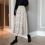 Enchanting Botanical A-line Midi Skirt