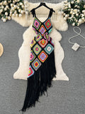 Fringe Eye-Catching Bohemian Maxi Dress