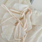 Romantic Off Shoulder Cream Mermaid Style Dress