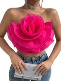 Pink Rose Sculptural Blouse