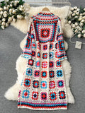 Canvas Eclectic Crochet Long Dress