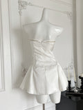Elegant Party Outfit Detailed Strapless Dress
