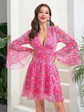 Blossom Beauty Vivacious Pink Flowy Dress