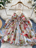 Cute Layers Floral Print Chiffon Dress