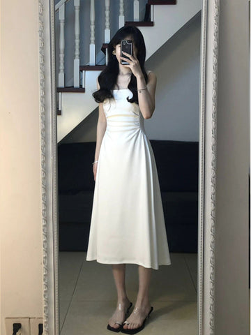 Ivory Enchantment Mid-Length Summer Dress