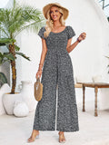 Blossom Black Floral Wide-Leg Jumpsuit