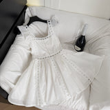 Lace Chic White Short Dress