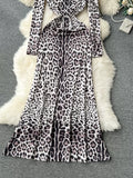 Bold Leopard Print Statement Dress