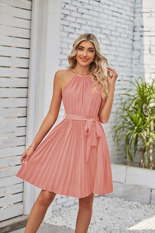 2023 Pleats and Halter Top Vibrant Green Dress Sassymyprom 2023 Pleats and Halter Top Vibrant Green Dress Sassymyprom