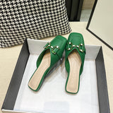 Half Slippers Summer Women's Sandals Mules Shoes