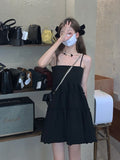 Black Flouncy Black Cocktail Dress