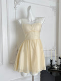 Sweetheart Neckline Charm Vintage Lace Overlay Dress