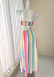 Colorful Rainbow Comfortable Maxi Beach Dress