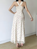 Charming Garden Party Lace Edged Maxi Dress