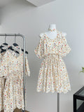 Romantic Vibe Printed Halter Dress