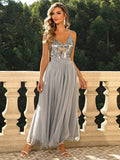 Decadent Twilight Sequin-Infused Prom Dress