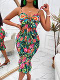 Vibrant Floral Two-Piece Dress