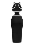 Sophistication Rib-knit Cutout Dress