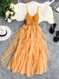 Orange Amber Tulle Dream Dress