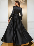 Midnight Majesty Black Sequin Party Dress