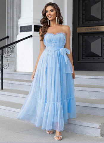 2024 Cerulean Dream Enchanted Tulle Evening Dress M / Green 2024 Cerulean Dream Enchanted Tulle Evening Dress M / Green