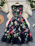 Fit Flare Floral Fantasy Summer Dress