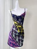 Unique Floral Vibrant Bodycon Dress