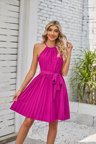 2023 Pleats and Halter Top Vibrant Green Dress Sassymyprom 2023 Pleats and Halter Top Vibrant Green Dress Sassymyprom