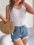 White Eyelet Sleeveless Sunshine Top