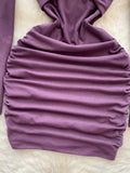 Regal Purple Off-Shoulder Bodycon Dress