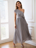 Pewter Poetess Pleated Maxi Dress