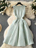Floral Elegant Mint Dress