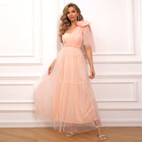Ablaze with Charm Pink Tulle Masterpiece Dress